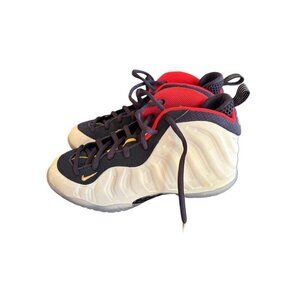 Nike White Red & Blue Little Posite One Olympic Grade School 644791-403, Sz 3Y